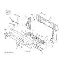 CONTROL PANEL Diagram and Parts List for JCBP70DM2WW  General Electric Range