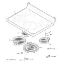 COOKTOP Diagram and Parts List for JCBP70DM2WW  General Electric Range
