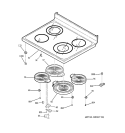 COOKTOP Diagram and Parts List for JCBP79DM2WW  General Electric Wall Oven