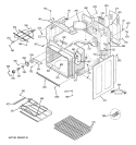 BODY PARTS Diagram and Parts List for JCBP84SM2SS  General Electric Range