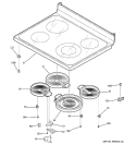 COOKTOP Diagram and Parts List for JCBP65DM2WW  General Electric Range