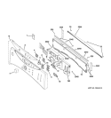 Part Location Diagram of WE19M1524 GE CNTRL PNL Assembly White