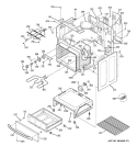 BODY PARTS Diagram and Parts List for JB710SM2SS  General Electric Range