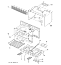 OVEN CAVITY PARTS Diagram and Parts List for JVM1540LM2CS  General Electric Microwave