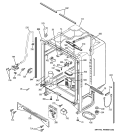 BODY PARTS Diagram and Parts List for PDW7300N20CC  General Electric Dishwasher