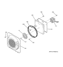 CONVECTION FAN Diagram and Parts List for JCB968BK3BB  General Electric Range