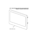 MICROWAVE DOOR Diagram and Parts List for JKP90CM1CC  General Electric Microwave Oven Combo
