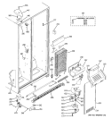 FREEZER SECTION Diagram and Parts List for ESH25JSWESS  General Electric Refrigerator
