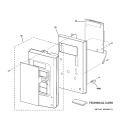 CONTROLLER PARTS Diagram and Parts List for HVM1540DM2WW  General Electric Microwave