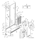 FREEZER SECTION Diagram and Parts List for HSH22IFTDCC  Hotpoint Refrigerator