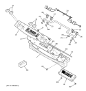 Part Location Diagram of WB27T10902 GE PANEL OVERLAY Assembly
