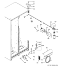 FRESH FOOD SECTION Diagram and Parts List for BSS25JFTEWW  General Electric Refrigerator
