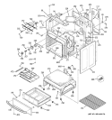 BODY PARTS Diagram and Parts List for JBP74SM1SS  General Electric Range