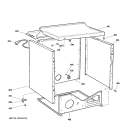 CABINET Diagram and Parts List for DCCB330GG1WC  General Electric Dryer