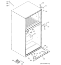 CASE PARTS Diagram and Parts List for GTL22JCPBRBS  General Electric Refrigerator