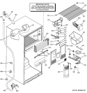 FREEZER SECTION Diagram and Parts List for GTS18KCMBRCC  General Electric Refrigerator