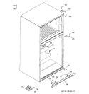 CASE PARTS Diagram and Parts List for GTS22JCPCRWW  General Electric Refrigerator