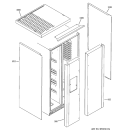 Part Location Diagram of WR17X12381 GE PANEL FILLER TOP