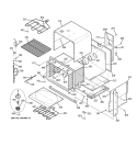 BODY PARTS Diagram and Parts List for JD968BK4BB  General Electric Range