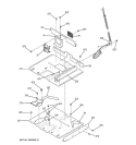 PEDESTAL Diagram and Parts List for JKP86BF2BB  General Electric Microwave Oven Combo