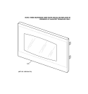 MICROWAVE DOOR Diagram and Parts List for JT965WF3WW  General Electric Microwave Oven Combo