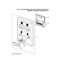 Part Location Diagram of WB27T10491 GE Control Board