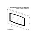 MICROWAVE DOOR Diagram and Parts List for JT965SF3SS  General Electric Microwave Oven Combo
