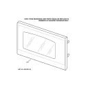 MICROWAVE DOOR Diagram and Parts List for JTP86CF7CC  General Electric Microwave Oven Combo