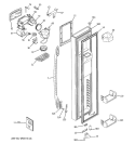 FREEZER DOOR Diagram and Parts List for PSS23LGSAWW  General Electric Refrigerator