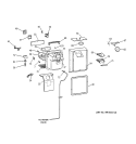 DISPENSER Diagram and Parts List for TBX22PRBMLAA  General Electric Refrigerator