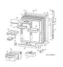 FRESH FOOD DOOR Diagram and Parts List for TBX22PRBMLAA  General Electric Refrigerator