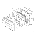 Part Location Diagram of WB15T10108 GE HANDLE OVN DR (Black)