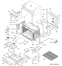 BODY PARTS Diagram and Parts List for JS998SK4SS  General Electric Microwave Oven Combo