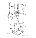 SUSPENSION ASSEMBLY Diagram and Parts List for WSM2420TAAAA  General Electric Washer Dryer Combo