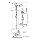 TRANSMISSION PARTS Diagram and Parts List for WSM2420TBAAA  General Electric Washer Dryer Combo