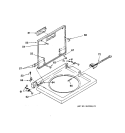 LID PARTS Diagram and Parts List for WSM2420TBAAA  General Electric Washer Dryer Combo