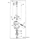 BRAKE & DRIVE PARTS Diagram and Parts List for WSM2480TAAAA  General Electric Washer Dryer Combo