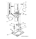 SUSPENSION ASSSEMBLY Diagram and Parts List for WSM2480TAAAA  General Electric Washer Dryer Combo