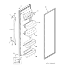 FRESH FOOD DOOR Diagram and Parts List for GSH22JFTCCC  General Electric Refrigerator