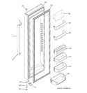 FRESH FOOD DOOR Diagram and Parts List for GSS25KSTASS  General Electric Refrigerator