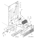 SEALED SYSTEM & MOTHER BOARD Diagram and Parts List for GSS25KSTASS  General Electric Refrigerator