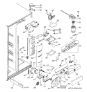 FRESH FOOD SECTION Diagram and Parts List for PSK29NGWACCC  General Electric Refrigerator