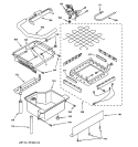 EVAPORATOR, ICE CUTTER GRID & WATER PARTS Diagram and Parts List for ZDI15CBBB  General Electric Ice Maker