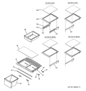 Part Location Diagram of WR32X10639 GE Vegetable PAN GLASS