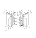 FRESH FOOD DOORS Diagram and Parts List for PGSS5NFXASS  General Electric Refrigerator