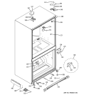 CASE PARTS Diagram and Parts List for PGSS5NFXASS  General Electric Refrigerator