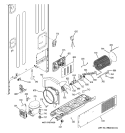 MACHINE COMPARTMENT Diagram and Parts List for PGSS5NFXASS  General Electric Refrigerator