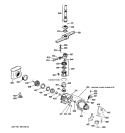MOTOR - PUMP MECHANISM Diagram and Parts List for GSD1200G06  General Electric Dishwasher