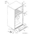 CASE PARTS Diagram and Parts List for GTL22JCPARBS  General Electric Refrigerator