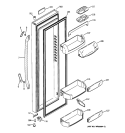 FRESH FOOD DOOR Diagram and Parts List for GSK25LCWACCC  General Electric Refrigerator